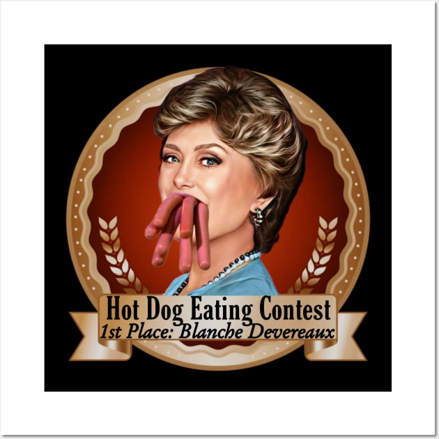 Blanche Devereaux - Hot Dogs Wall Art by Indecent Designs